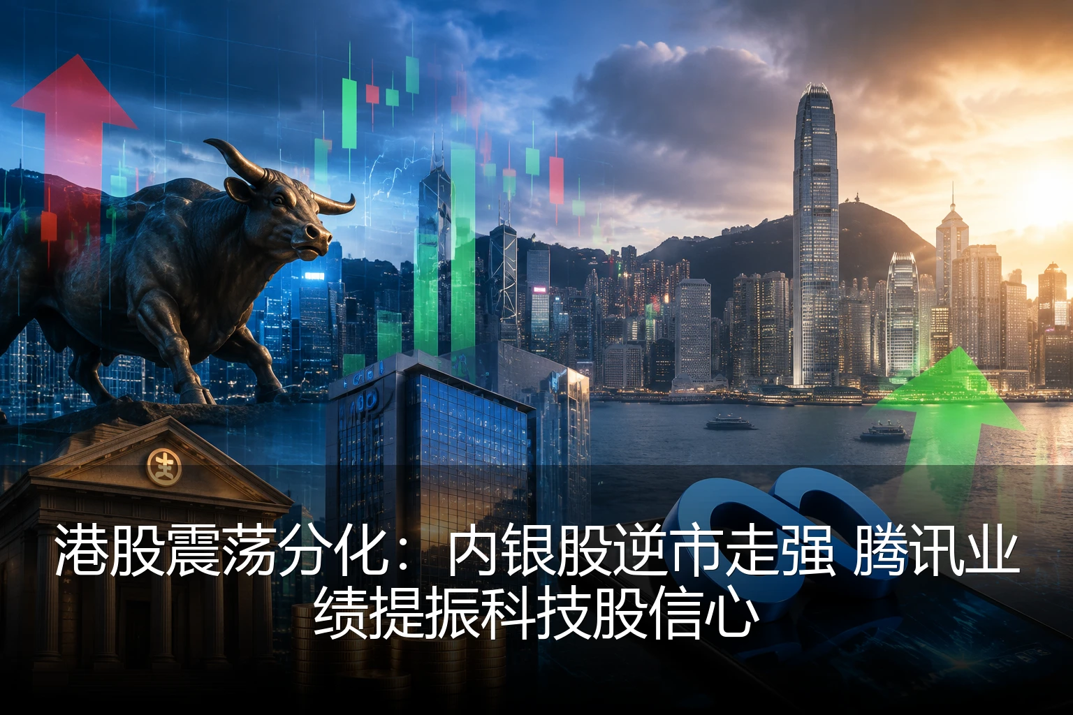 港股震荡分化：内银股逆市走强 腾讯业绩提振科技股信心