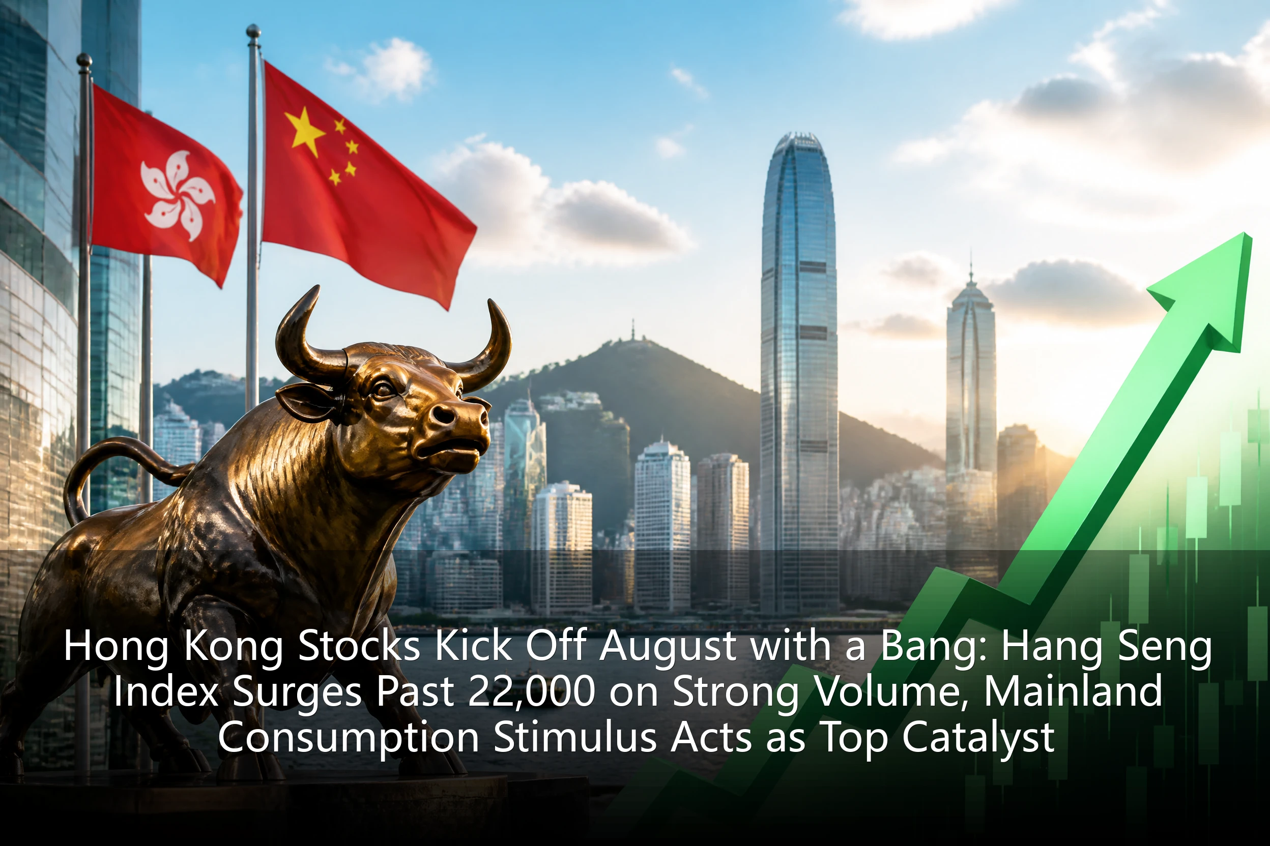 Hong Kong Stocks Kick Off August with a Bang: Hang Seng Index Surges Past 22,000 on Strong Volume, Mainland Consumption Stimulus Acts as Top Catalyst