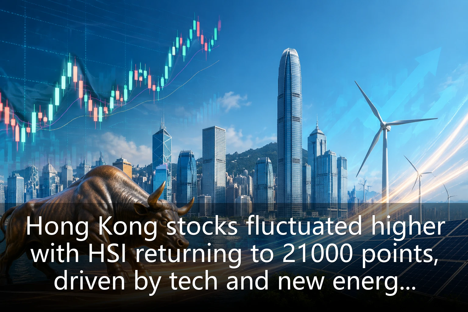 Hong Kong stocks fluctuated higher with HSI returning to 21000 points, driven by tech and new energy sectors, market sentiment continues to warm up