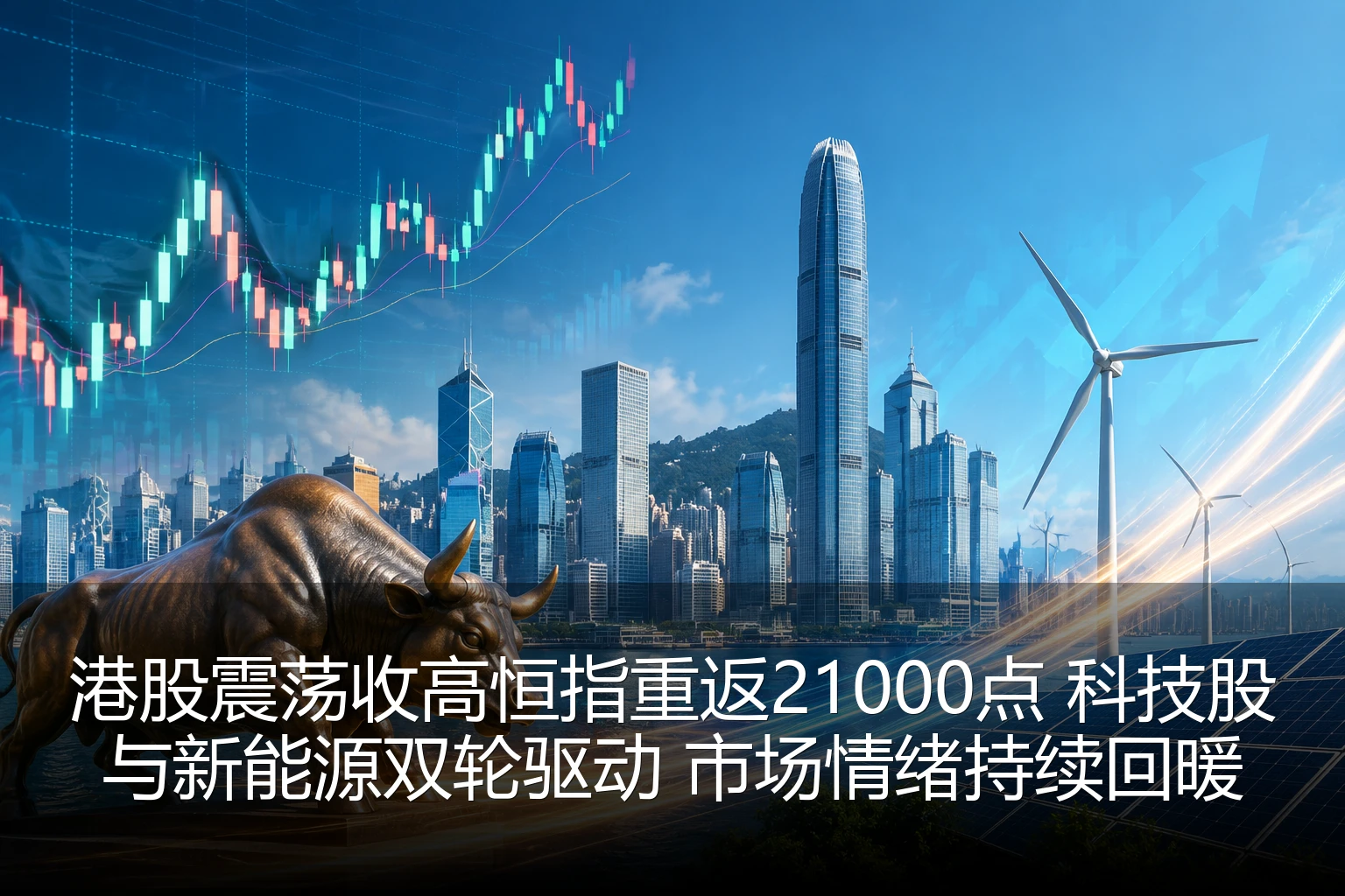 港股震荡收高恒指重返21000点 科技股与新能源双轮驱动 市场情绪持续回暖
